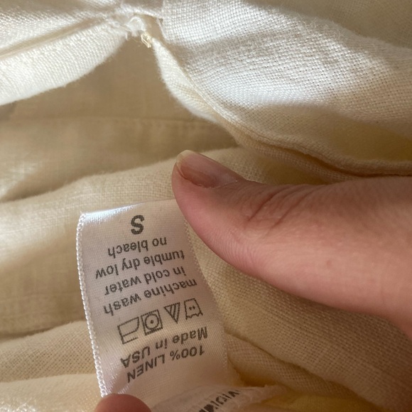 Black Crane Obi linen ivory jumpsuit - Picture 4 of 4